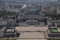 Pyongyang, North-Korea, 09/07/2018: Kim Il Sung Palace on Kim Il Sung square is incredibly huge and usually hosts the annual milit