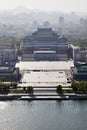 Pyongyang, North Korea. Kim Il Sung square from above