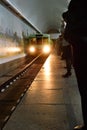 Pyongyang, North Korea. Metro station