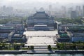 Pyongyang, North-Korea. Kim Il Sung square from above Royalty Free Stock Photo