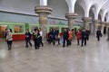 Pyongyang, North Korea. Metro station Royalty Free Stock Photo