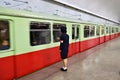 Pyongyang, North Korea. Metro station