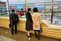 Pyongyang, North Korea. People at Metro station Royalty Free Stock Photo