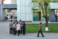 Pyongyang, North Korea. Street scene Royalty Free Stock Photo