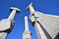 Pyongyang, North Korea Workers Party monument Royalty Free Stock Photo