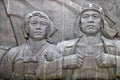 Pyongyang, North Korea, Workers` Party monument Royalty Free Stock Photo