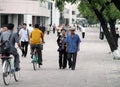 Pyongyang streetscape 2013 Royalty Free Stock Photo