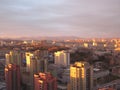 Pyongyang,the sundown in North Korea Royalty Free Stock Photo