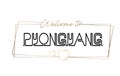 Pyongyang Welcome to text Neon lettering typography. Word for logotype, badge, icon, postcard, logo, banner Vector Illustration