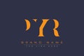PYR abstract letter logo design Royalty Free Stock Photo