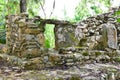 Pyramid of ancient civilization in mexico. the abandoned stone city of the Aztecs. Mayan pyramids