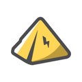 Pyramid Ancient Egypt Vector icon Cartoon illustration