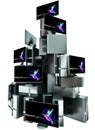 Pyramid as set of multiple computers