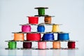 Pyramid of Bobbin case Royalty Free Stock Photo