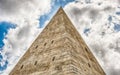 Pyramid of Cestius, iconic landmark in Rome, Italy