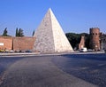 Pyramid of Cestius, Rome, Italy.
