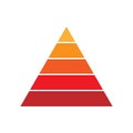 pyramid chart graph infographics diagram Royalty Free Stock Photo