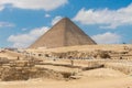 Great Pyramid of Khufu or the Pyramid of Cheops in Egypt Royalty Free Stock Photo