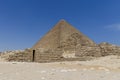 The Pyramid of Cheops in Giza, Cairo, Egypt Royalty Free Stock Photo