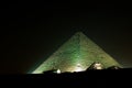 Pyramid of Cheops at night