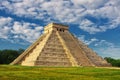 Pyramid in Chichen Itza, Temple of Kukulkan. Yucatan. Mexico Royalty Free Stock Photo