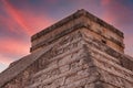 Pyramid in Chichen Itza, Temple of Kukulkan. Yucatan. Mexico Royalty Free Stock Photo