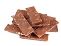 Pyramid of chocolate isolated