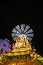 Pyramid on the Christmas Market in Rostock, Germany Royalty Free Stock Photo