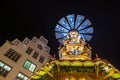 Pyramid on the Christmas Market in Rostock, Germany Royalty Free Stock Photo