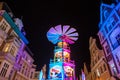 Pyramid on the Christmas Market in Rostock, Germany Royalty Free Stock Photo