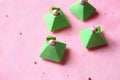 Pyramid - Contemporary Green Tea Matcha Mini Mousse Cake