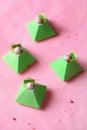 Pyramid - Contemporary Green Tea Matcha Mini Mousse Cake