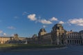 The Pyramid Courtyard at the Louvre