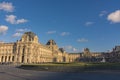 The Pyramid Courtyard at the Louvre