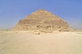 Pyramid of Djoser called the Step Pyramid of Djoser in the Saqqara necropolis, Egypt Royalty Free Stock Photo