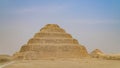 The Pyramid of Djoser or Djeser and Zoser, or Step Pyramid is an archaeological remain in the Saqqara necropolis, Egypt, northwest Royalty Free Stock Photo