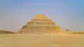 The Pyramid of Djoser or Djeser and Zoser, or Step Pyramid is an archaeological remain in the Saqqara necropolis, Egypt, northwest Royalty Free Stock Photo