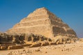 Pyramid of Djoser Step Pyramid, is an archaeological remain in the Saqqara necropolis, Egypt