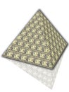 Pyramid of dollars Royalty Free Stock Photo