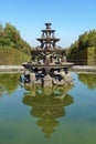 Pyramid Fountain in the Gardens of Versailles - France