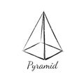 Pyramid. Geometric shape