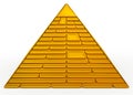 Pyramid golden Royalty Free Stock Photo