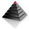 Pyramid, hierarchy abstract concept Royalty Free Stock Photo