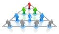 Pyramid hierarchy. Business concept Royalty Free Stock Photo