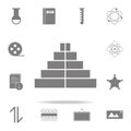 Pyramid icon. web icons universal set for web and mobile Royalty Free Stock Photo