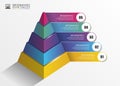 Pyramid. Infographic concept. Modern design template. Vector