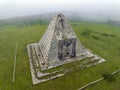 The pyramid of the Italians, in the Valley of Valdebezana in the port of Escudo Burgos