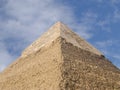 The pyramid of Kefren in Cairo, Giza, Egypt Royalty Free Stock Photo