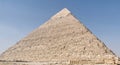 The pyramid of Khafre (Chephren) in Giza plateau. Egypt