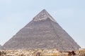 The second-tallest pyramid of Ancient Egypt Royalty Free Stock Photo